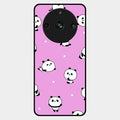 Cute Panda Pink Glass Case Cover For Realme 11 Pro Plus 5G