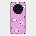 Cute Panda Pink Glass Case Cover For Realme 13 Pro 5G