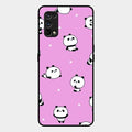 Cute Panda Pink Glass Case Cover For Realme 7 Pro