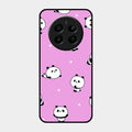 Cute Panda Pink Glass Case Cover For Realme Narzo 70 Pro 5G