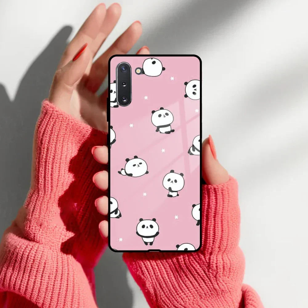 Cute Panda Pink Glass Case Cover For Samsung - ShopOnCliQ