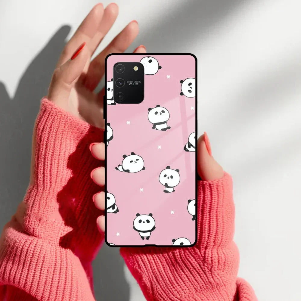 Cute Panda Pink Glass Case Cover For Samsung - ShopOnCliQ