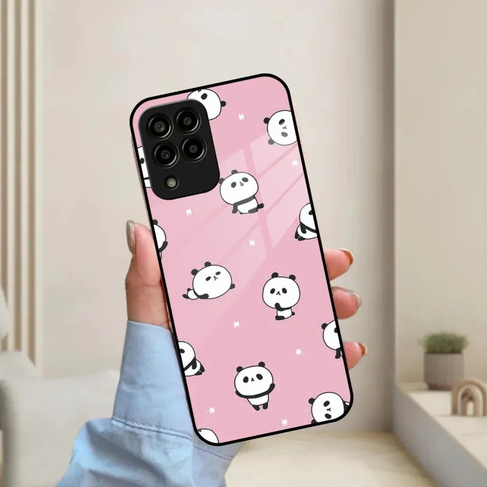 Cute Panda Pink Glass Case Cover For Samsung - ShopOnCliQ