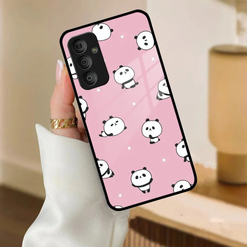 Cute Panda Pink Glass Case Cover For Samsung - ShopOnCliQ