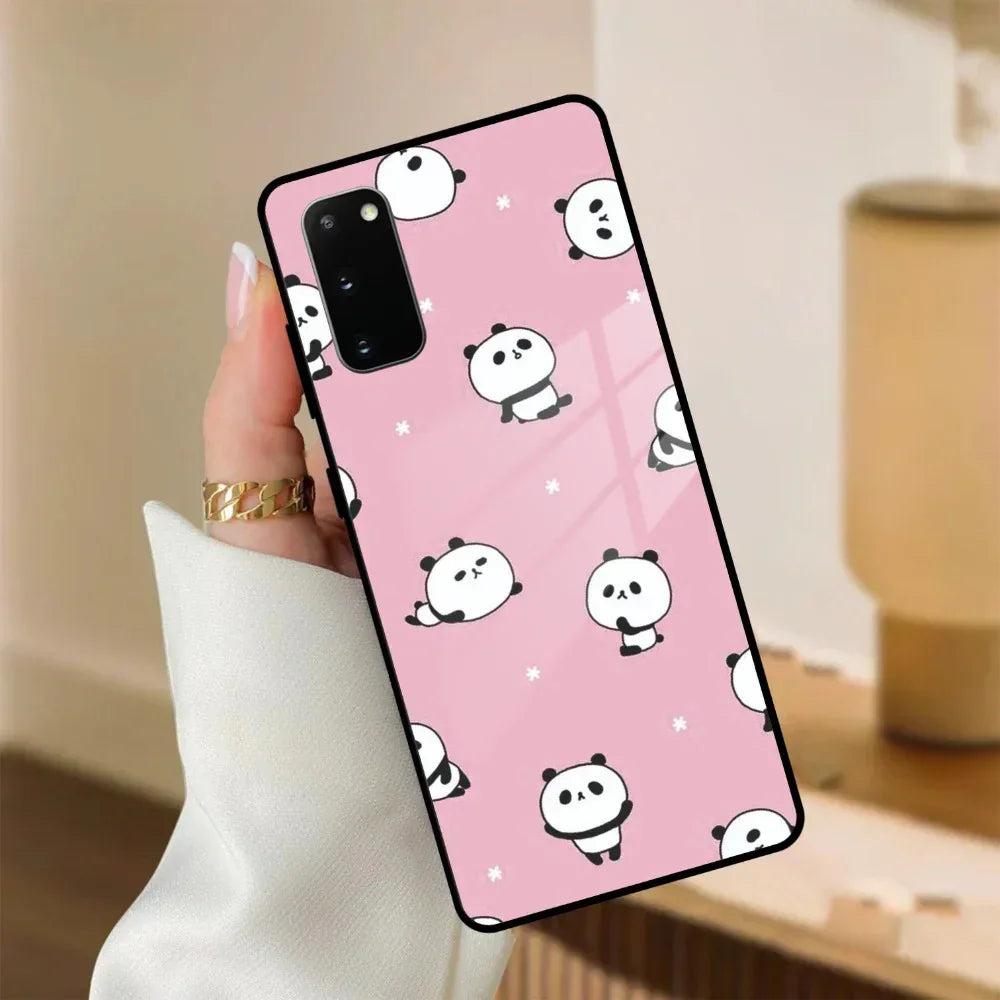 Cute Panda Pink Glass Case Cover For Samsung - ShopOnCliQ