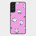 Cute Panda Pink Glass Case Cover For Samsung Galaxy S21 Fe 5G