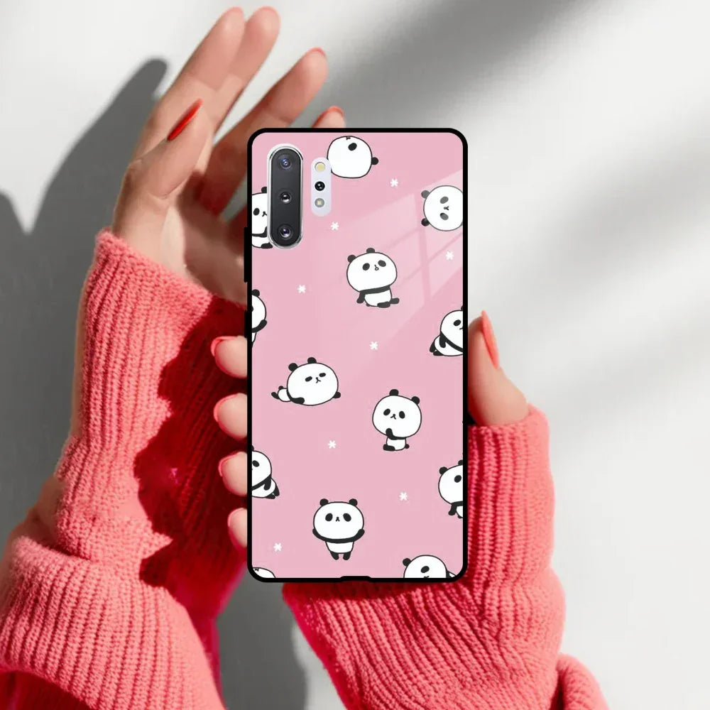 Cute Panda Pink Glass Case Cover For Samsung - ShopOnCliQ