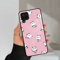 Cute Panda Pink Glass Case Cover For Samsung Galaxy A42 5G