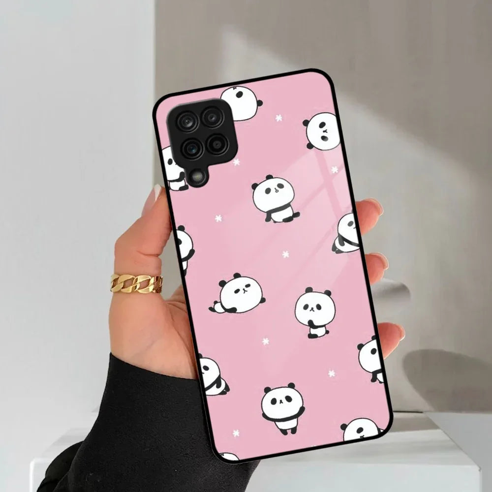 Cute Panda Pink Glass Case Cover For Samsung - ShopOnCliQ