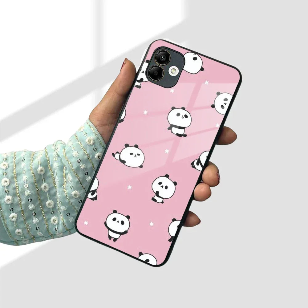 Cute Panda Pink Glass Case Cover For Samsung - ShopOnCliQ
