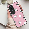 Cute Panda Pink Glass Case Cover For Vivo - ShopOnCliQ