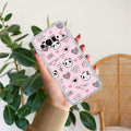 Cute Pink Panda Transparent Silicon Case For Google Pixel 10 Pro XL