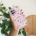 Cute Pink Panda Anti Yellow Case For Motorola Edge 50 Neo