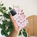 Cute Pink Panda Transparent Silicon Case For OnePlus 10R 5G