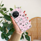 Cute Pink Panda Transparent Silicon Case For OnePlus - ShopOnCliQ