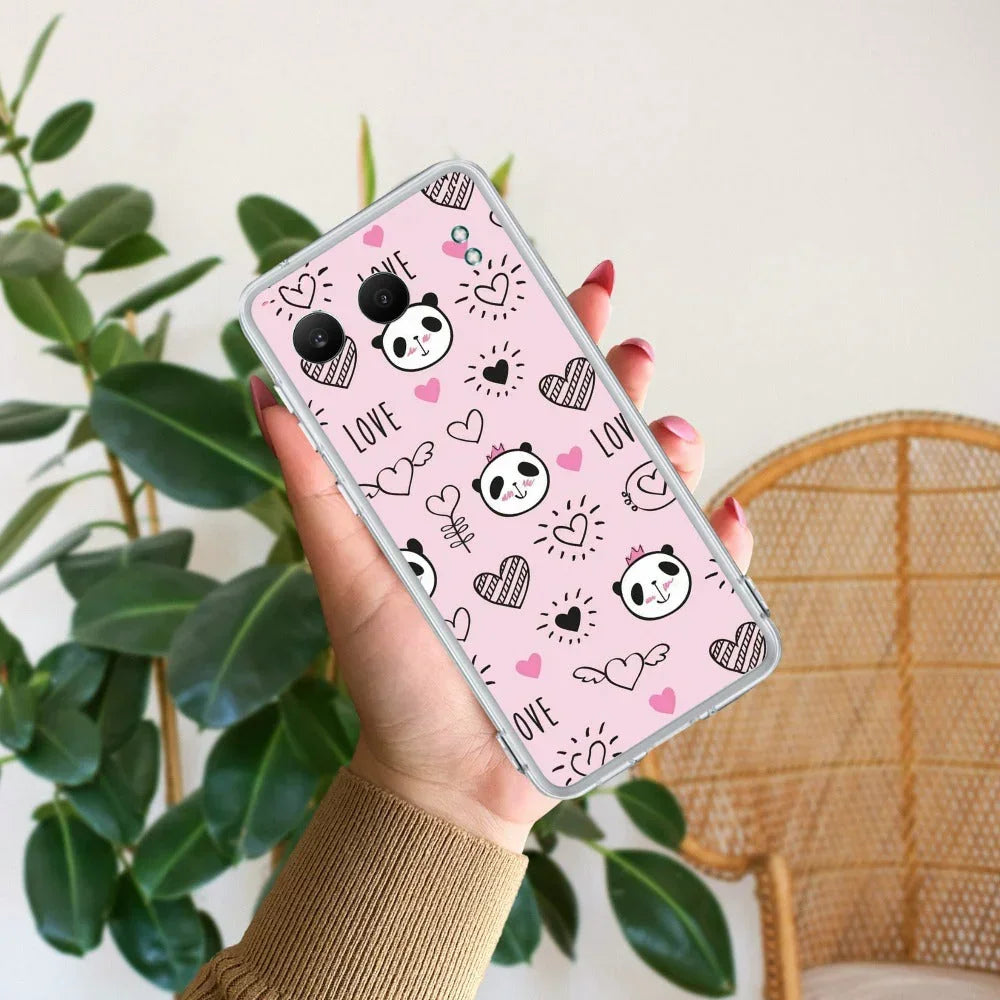 Cute Pink Panda Anti Yellow Case For OnePlus Nord 4 5G