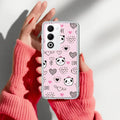 Cute Pink Panda Anti Yellow Case For Oppo A5 5G