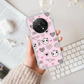 Cute Pink Panda Anti Yellow Case For Oppo F29 Pro 5G