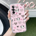 Cute Pink Panda Anti Yellow Case For Oppo Reno 12 Pro 5G