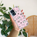 Cute Pink Panda Anti Yellow Case For Oppo Reno 7 Pro 5G