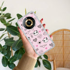 Cute Pink Panda Transparent Silicon Case For Realme 10 4G