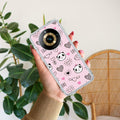 Cute Pink Panda Anti Yelllow Case For Realme 11 Pro Plus 5G