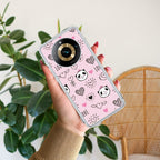 Cute Pink Panda Anti Yelllow Case For Realme 11 Pro Plus 5G