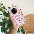 Cute Pink Panda Transparent Silicon Case For Realme 10 Pro 5G