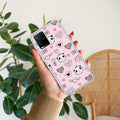 Cute Pink Panda Anti Yellow Case For Vivo Y21 / Vivo Y21A / Vivo Y21E /Vivo Y21S/ Vivo Y21T