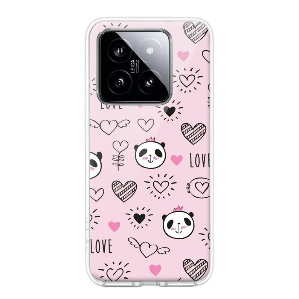 Cute Pink Panda Transparent Silicon Case For Redmi/Xiaomi - ShopOnCliQ