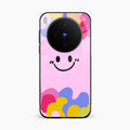 Cute Pink Smiley Multicolor Glass Case For Vivo X300 5G