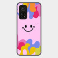 Cute Pink Smiley Multicolor Glass Case For Xiaomi Mi 10T Pro 5G