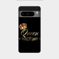 Cute Queen With Crown Glass Case For Google Pixel 8 Pro 5G