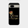 Cute Queen With Crown Glass Case For Google Pixel 8A 5G