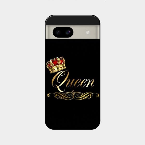 Cute Queen With Crown Glass Case For Google Pixel 8A 5G