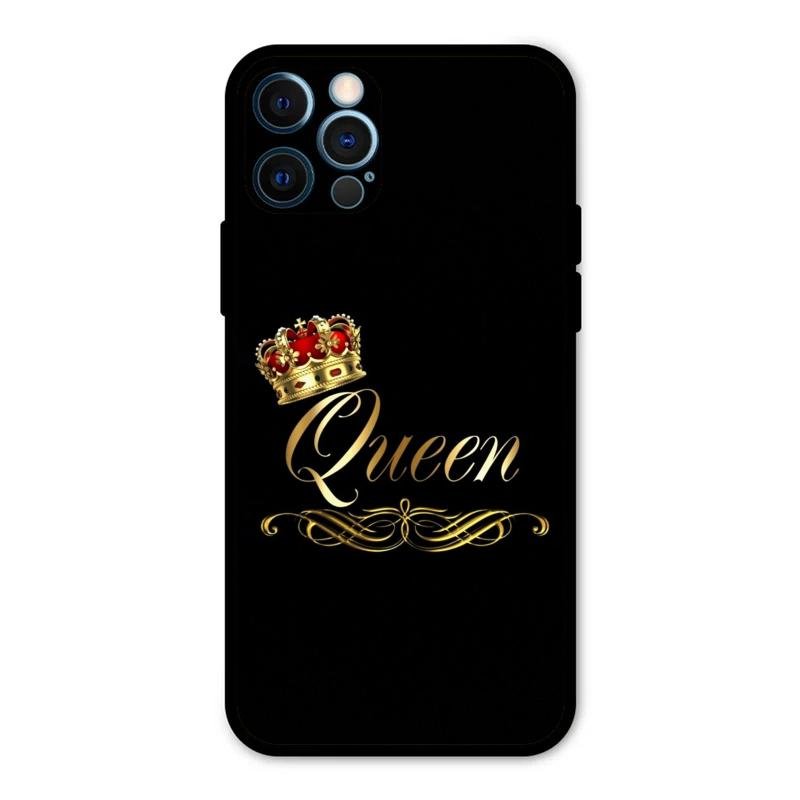 Cute Queen With Crown Glass Case For iPhone 12 Pro Max