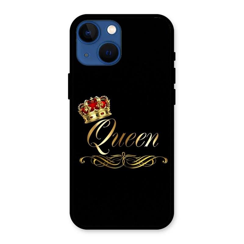 Cute Queen With Crown Glass Case For iPhone 13 mini