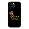 Cute Queen With Crown Glass Case For iPhone 13 Pro