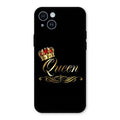 Cute Queen With Crown Glass Case For iPhone 14 Plus
