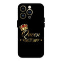 Cute Queen With Crown Glass Case For iPhone 14 Pro Max