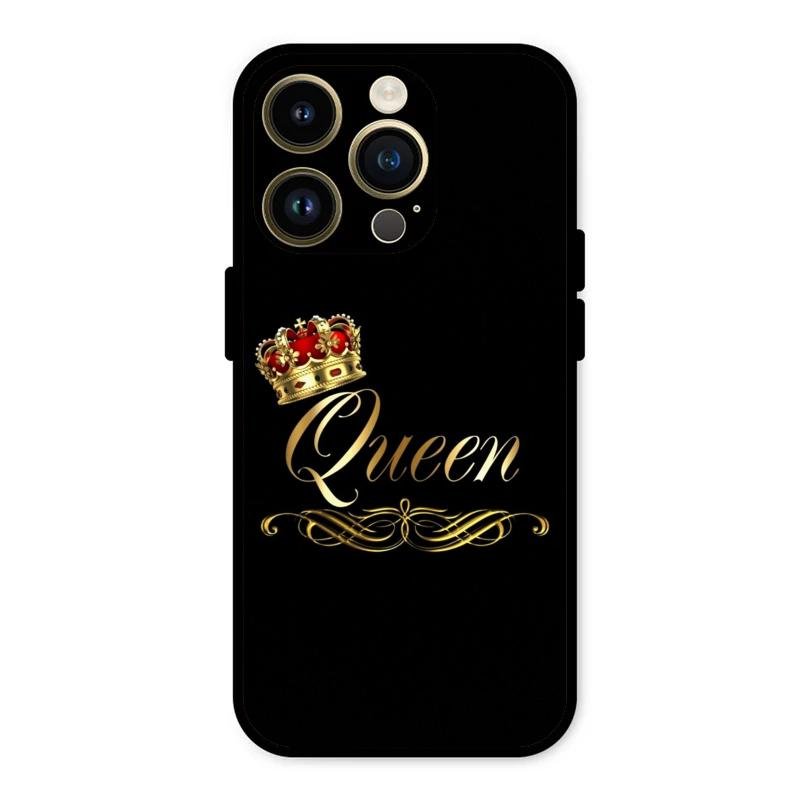 Cute Queen With Crown Glass Case For iPhone 14 Pro Max