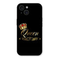 Cute Queen With Crown Glass Case For iPhone 15 Plus
