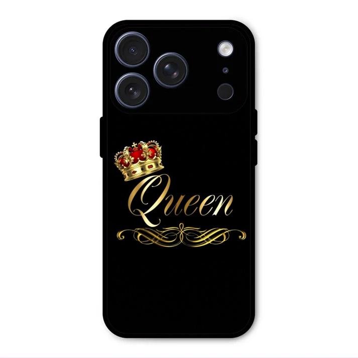 Cute Queen With Crown Glass Case For iPhone 17 Pro