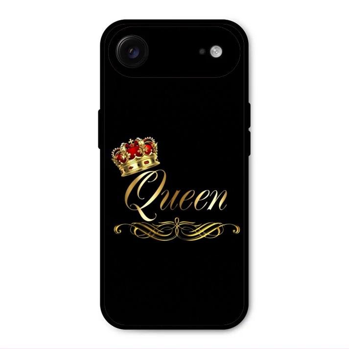 Cute Queen With Crown Glass Case For iPhone Air