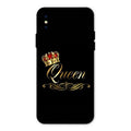 Cute Queen With Crown Glass Case For iPhone XS