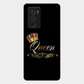 Cute Queen With Crown Glass Case For Iqoo 9 Se 5G