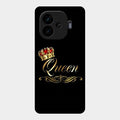 Cute Queen With Crown Glass Case For Iqoo Neo 10R 5G