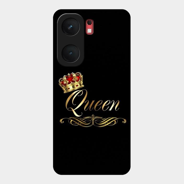 Cute Queen With Crown Glass Case For Iqoo Neo 9 Pro 5G