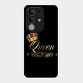 Cute Queen With Crown Glass Case For iQOO Z10x 5G