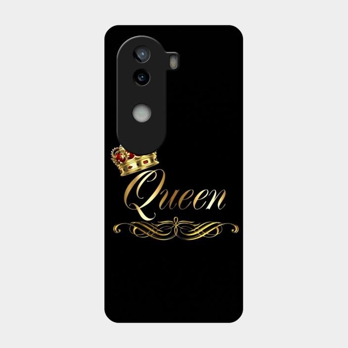 Cute Queen With Crown Glass Case For Iqoo Z9S 5G